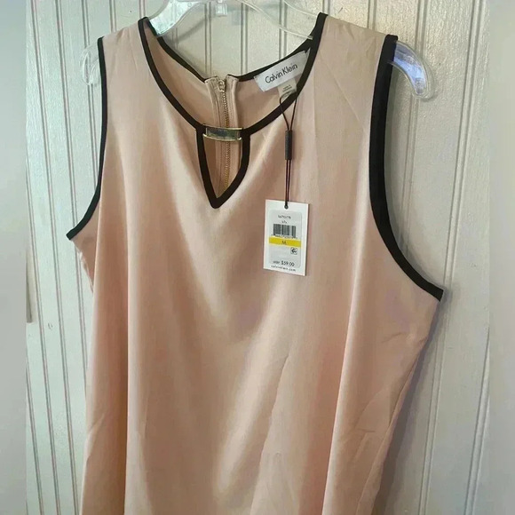 NWT Calvin Klein Suiting sleeveless blouse - Picture 2 of 8